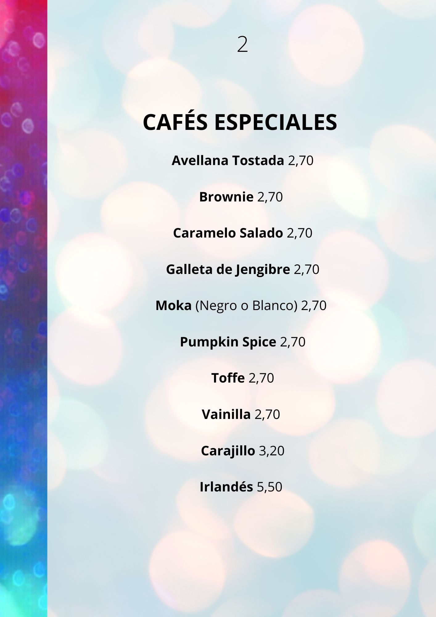 2 cafes especiales