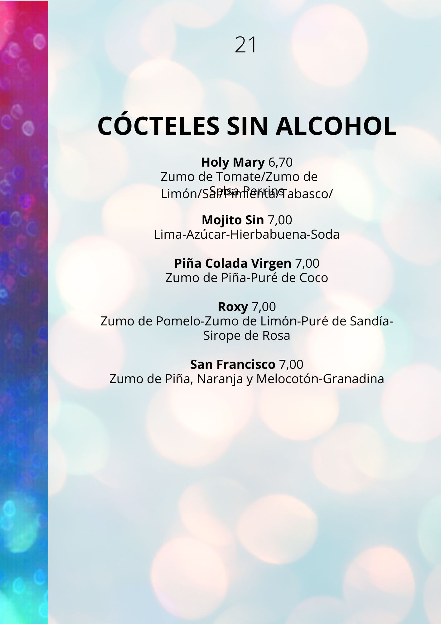 22 cocteles sin alcohol