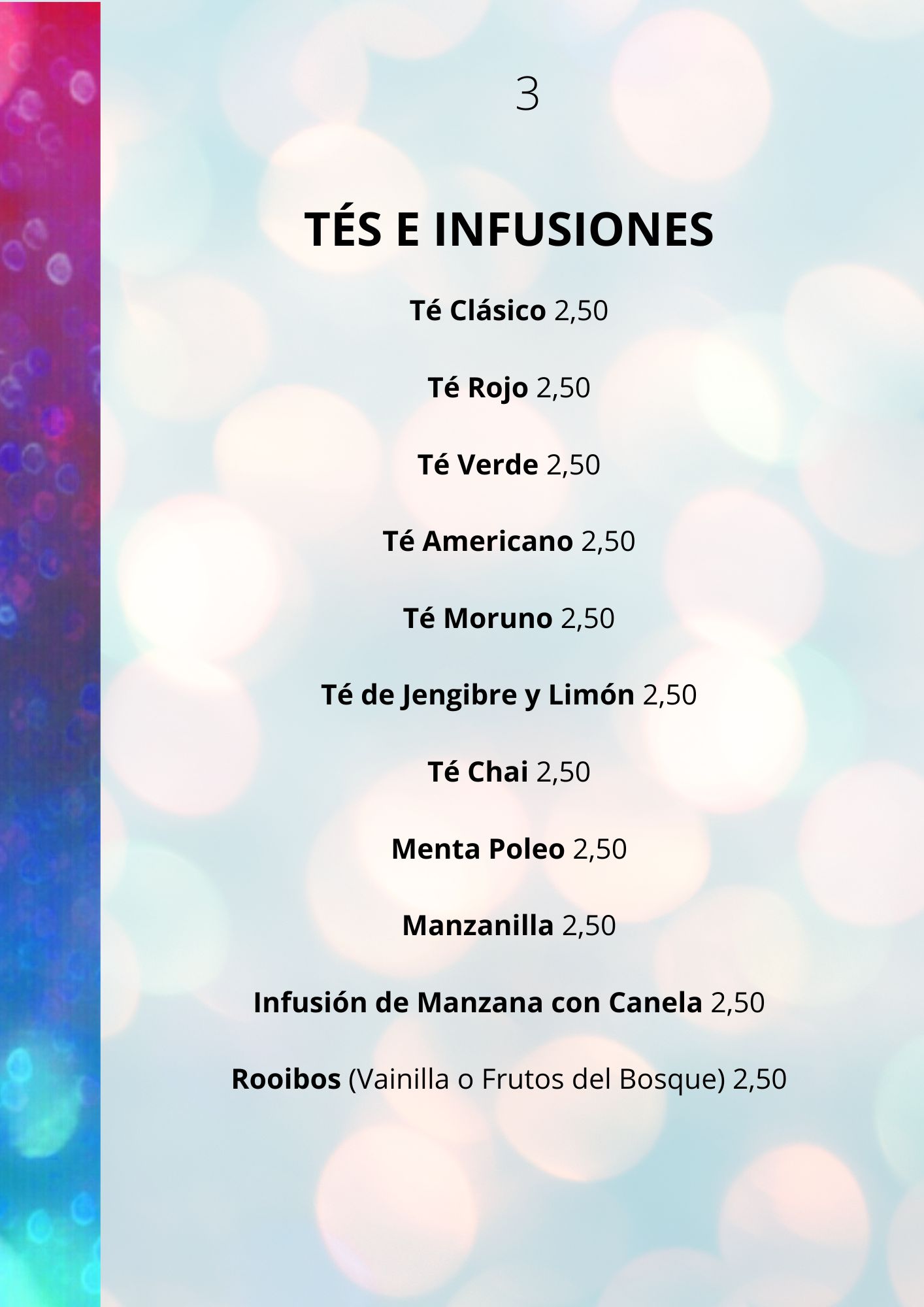 3 tes e infusiones