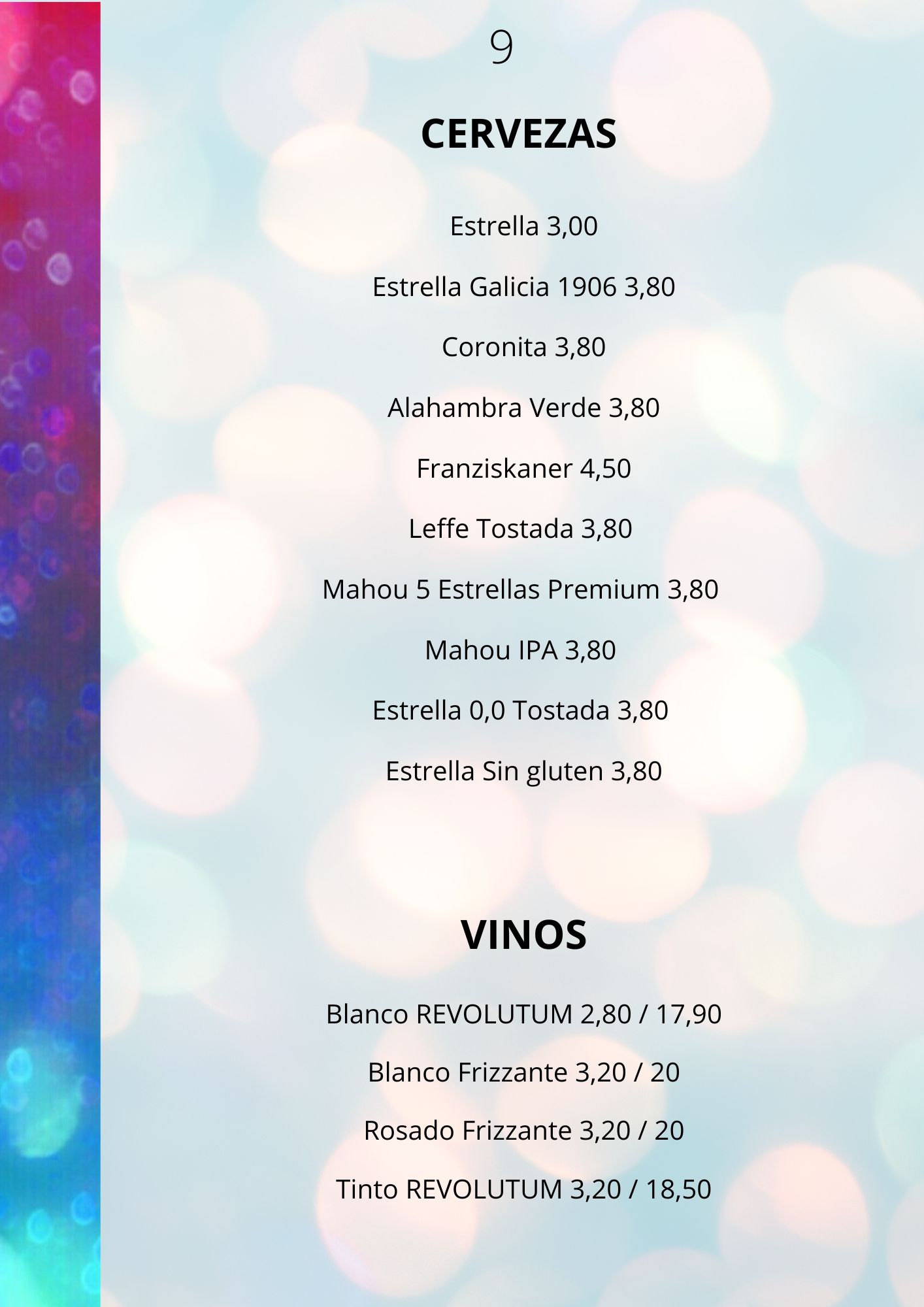 VINOS Y CERVEZAS